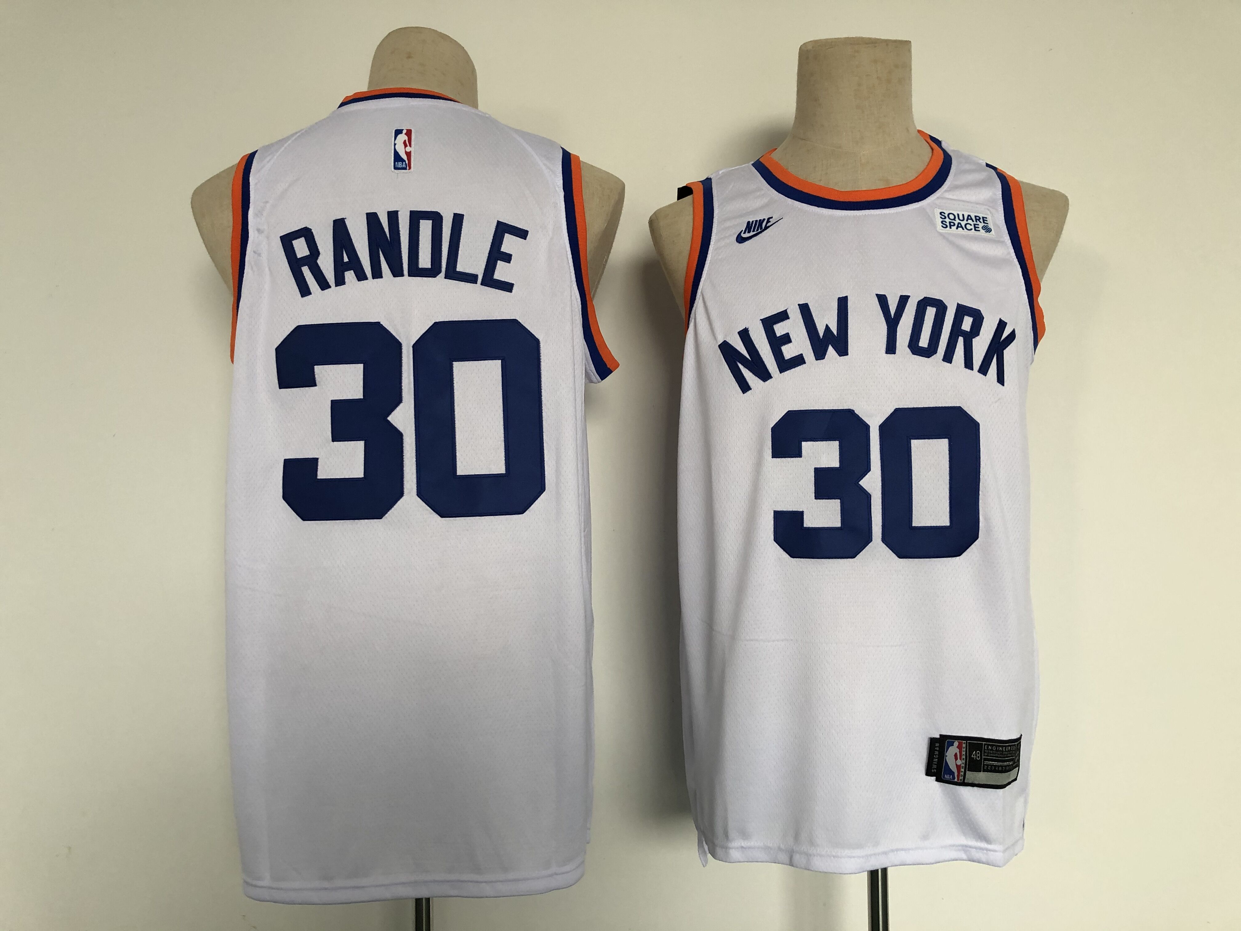 2022 Men New York Knicks #30 Randle White Nike city Edition NBA Jersey->new york knicks->NBA Jersey